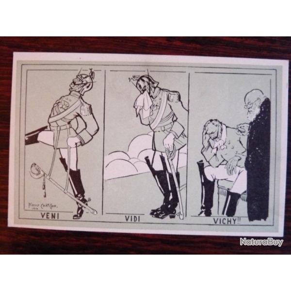 CPA Illustrateur CHATILLON Satire Guerre Militaria