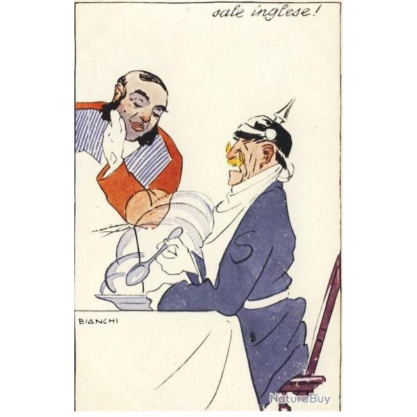 CPA Illustrateur BIANCHI Italie Militaire Soldat Propagande