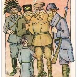 CPA Illustrateur CLOSUIT - Alliés Satire - Guerre