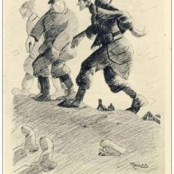 CPA Illustrateur MORISS - Oct 1914 Satire - Guerre