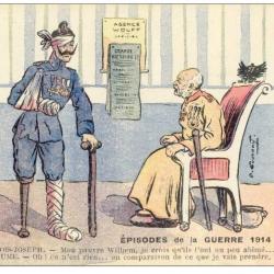 CPA Illustrateur GOURNAY Épisode de la guerre Satire