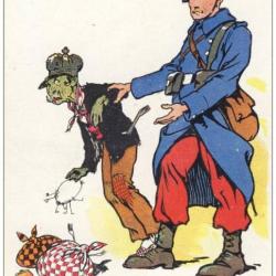 CPA Illustrateur KOISTER - Soldat Satire - Guerre