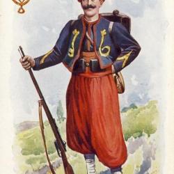 Illustrateur BUZZINI Soldat Italie Uniforme Guerre