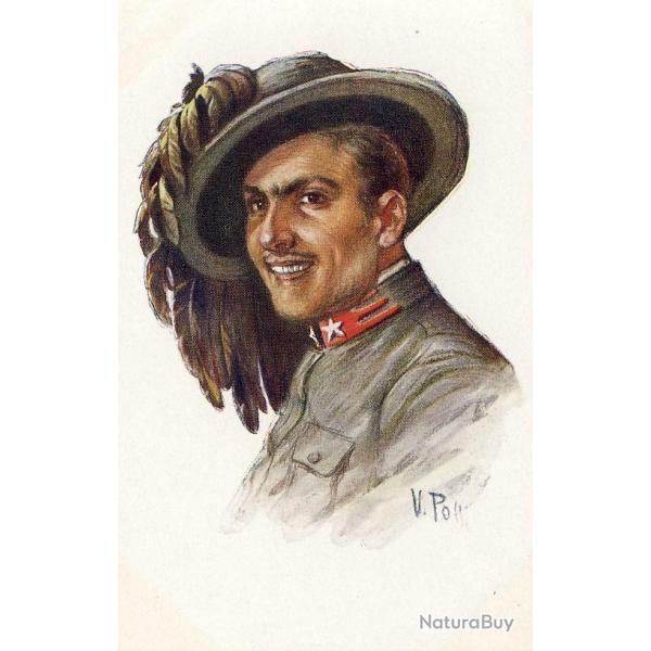 Illustrateur POLLI V. (Italien) Soldat - Uniforme - Guerre