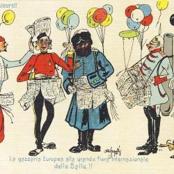 Illustrateur OTTOFAPELLY (Italien) Satire Humour Guerre