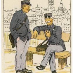 Illustrateur Clément - Poste et neutralité - Guerre 1914-18