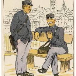 Illustrateur Clément - Poste et neutralité - Guerre 1914-18