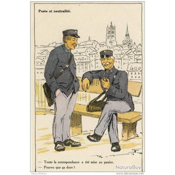 Illustrateur Clment - Poste et neutralit - Guerre 1914-18