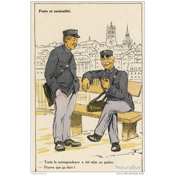 Illustrateur Clment - Poste et neutralit - Guerre 1914-18