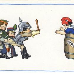 CPA illustrée BERTIGLIA A. Italie Propagande Guerre