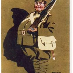 CPA illustrée SPURGIN Fred Série KHAKI N°1049 Guerre