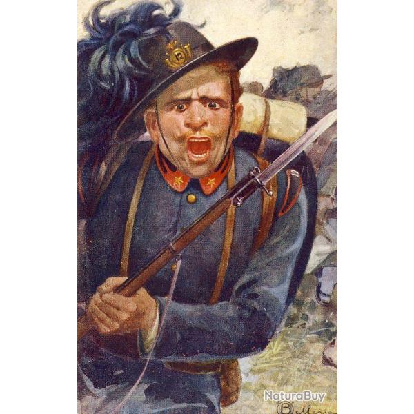 CPA illustre BALLERIO Osvaldo Italie Propagande Guerre