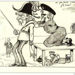 CPA illustrée MULLER E. - Soldat Satire Guerre 1914-18