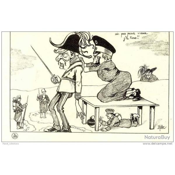 CPA illustre MULLER E. - Soldat Satire Guerre 1914-18