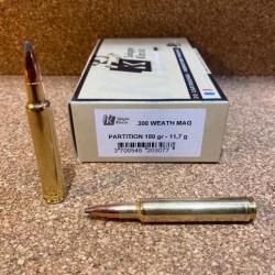 1 Boite SOLOGNE 300 Weatherby Magnum 180g NOSLER PARTITION , 300 Weath. Mag , 300WBY