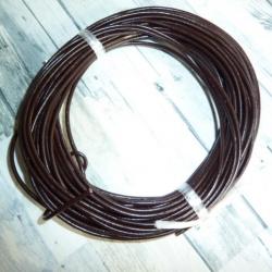 kit lacet cuir - marron #1 - 2mm