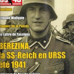 39-45 Magazine 305 brigade wallonie, plaques polizei, berezina ss reich en urss 1941, de lattre