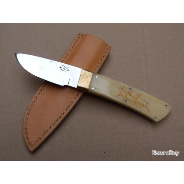 Couteau fixe de chasse artisanal marque " CITADEL "