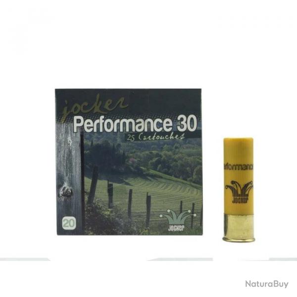 Bote de 25 Cartouches Jocker Performance 30 BJ Cal. 20 70 16 Par 1