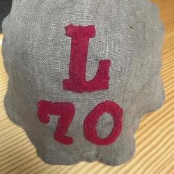 Couvre-casque modèle 1897 de casque à pointe WW1 , 70 e LIR (Landwehr infanterie régiment Nr 70)