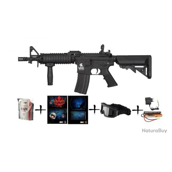 Pack replique AEG LT-02C MK18 M4 Skin Requin 1J Lancer Tactical