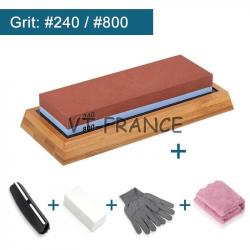 Pierre a Eau pour Aiguiser les Couteaux Double Face, Modele: SET 1