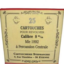 8 mm 1892 ou 8mm 92: Reproduction boite cartouches (vide) CARTOUCHERIE STEPHANOISE 8606107