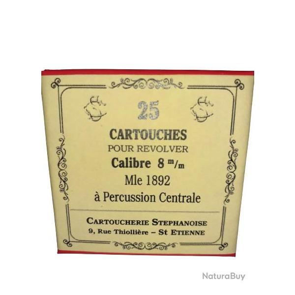 8 mm 1892 ou 8mm 92: Reproduction boite cartouches (vide) CARTOUCHERIE STEPHANOISE 8606107