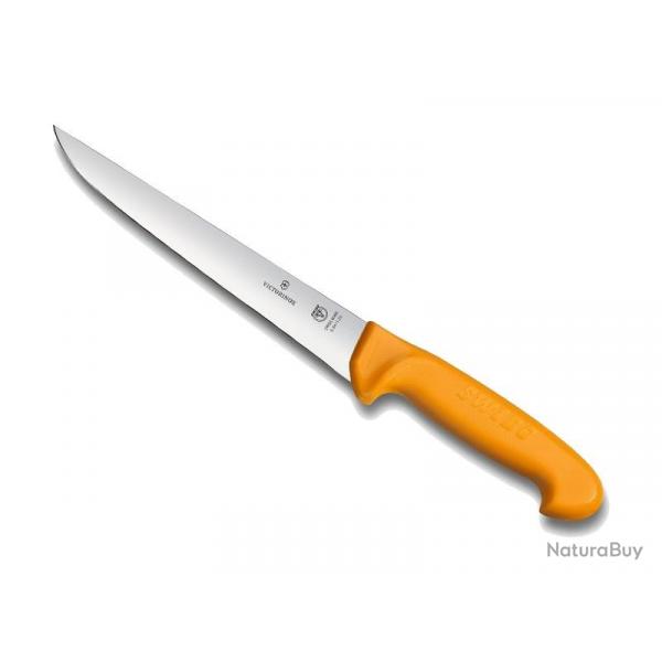 FRED67 COUTEAU SAIGNER VICTORINOX SWIBO 18CM JAUNE NEUF