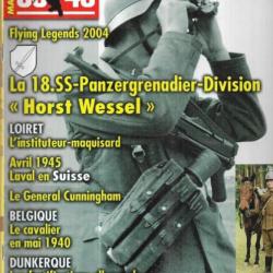 39-45 Magazine 216 18e ss panzergrenadier division horst wessel, cavalier belge 1940, dunkerque bunk