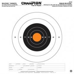 25 Cibles Adhésives Champion - Diam 1*35,5cm
