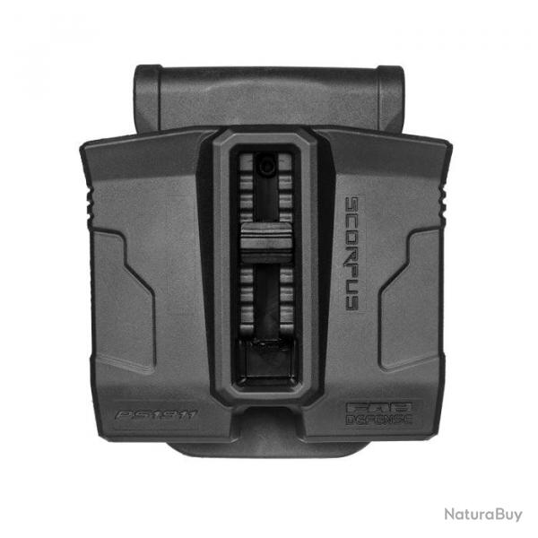 Porte Chargeur Double Paddle Mako pour 1911 - Noir