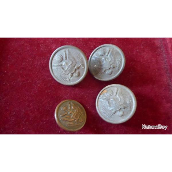 BOUTONS MILITAIRES AMERICAINS USA WW2?