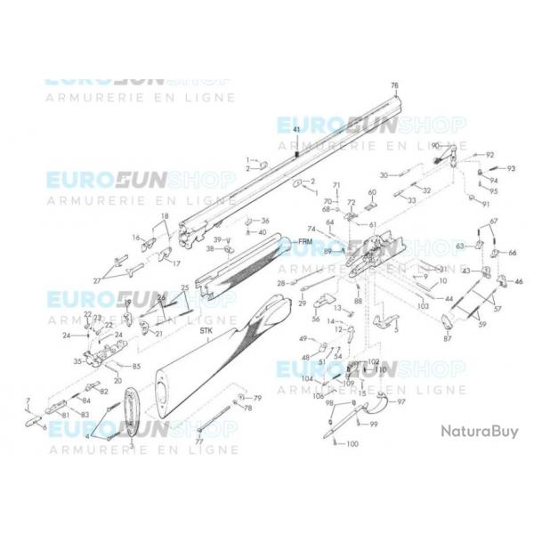 MARTEAU EJECTION FUSIL BROWNING B25 OCCASION