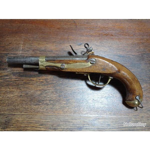 Pistolet rglementaire de cavalerie ou d'aron  silex espagnol - modle 1815 (modle an 13) - TBE