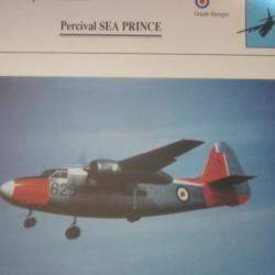FICHE  AVIATION  TYPE TRANSPORT ET DE LIAISON  /  PERCIVAL SEA  PRINCE  G BRETAGNE