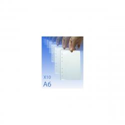 10 FEUILLES PLASTIFIEES POUR CLASSEUR CHEF DE GROUPE