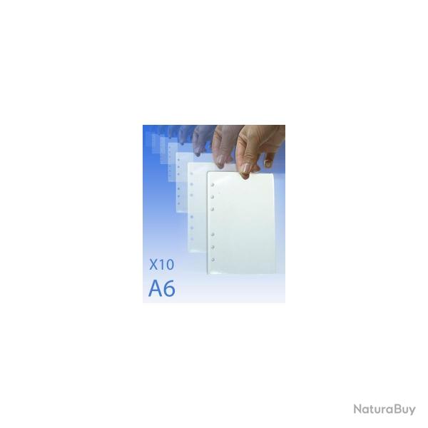 10 FEUILLES PLASTIFIEES POUR CLASSEUR CHEF DE GROUPE