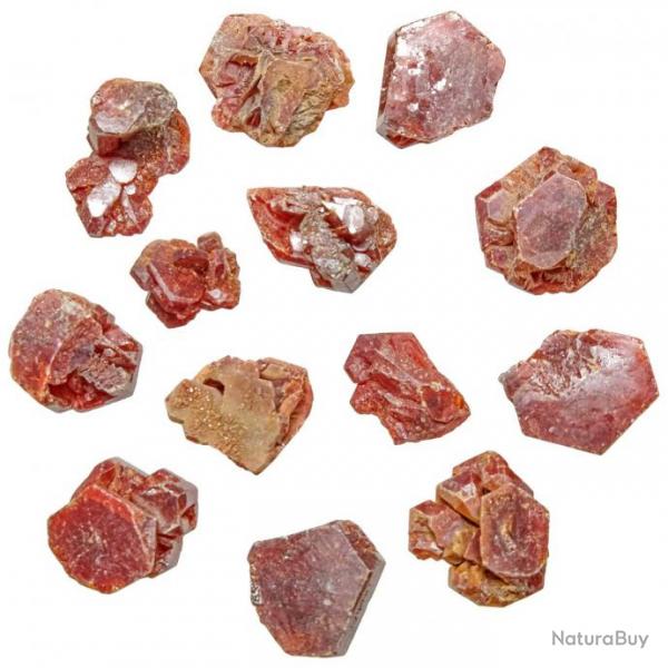 Pierres brutes cristaux de vanadinite - 1  2 cm - Lot de 2