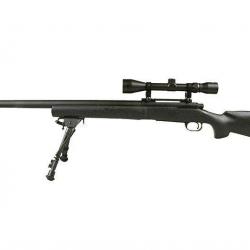 Sniper M24 Noir w/ Lunette & Bipied (Snow Wolf)