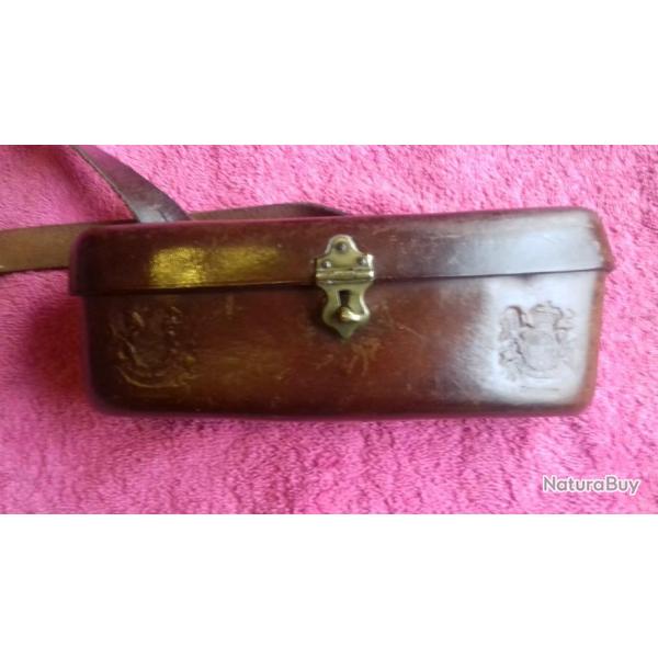 CARTOUCHIERE DE CHASSE ANGLAISE 19eme SIECLE