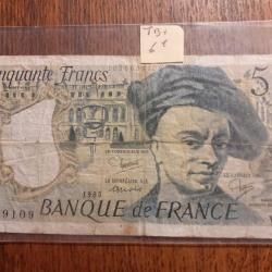 50 francs quentin de la Tour 1985 en tb +