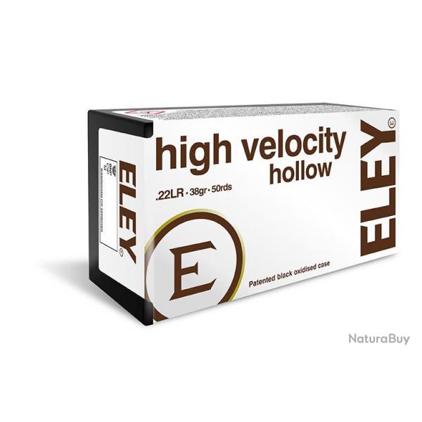 Balles Eley Higt Velocity Hollow Point Calibre 22 LR