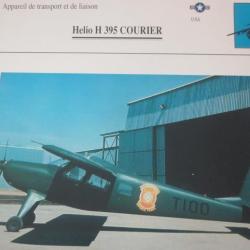 FICHE  AVIATION  TYPE TRANSPORT ET DE LIAISON  /  HELIO H 395 COURIER   USA