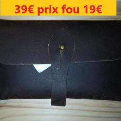 POCHETTE à BALLES CUIR ciré  10 TUBES GRANDES CHASSE       13575