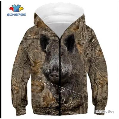 Pull discount 3d chasse