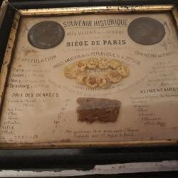 RARE souvenir historique 1870/1871 siege de paris ,commune de paris, proclamation de la republique