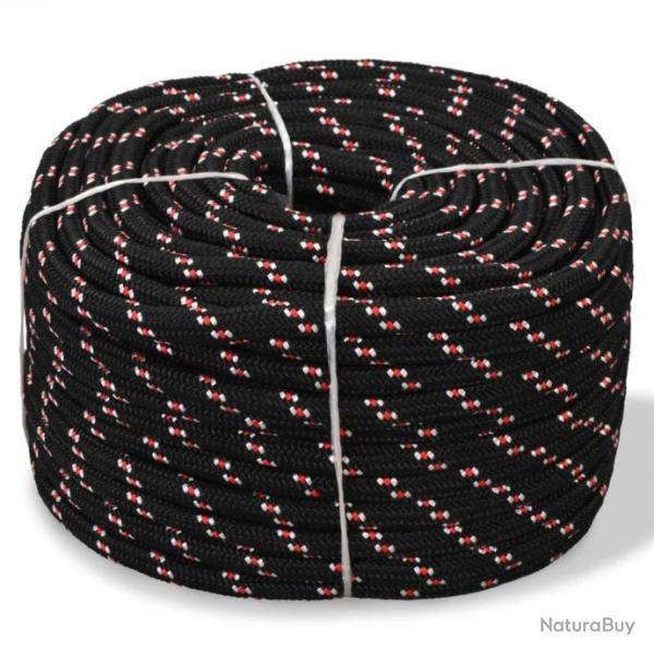 Corde de bateau Polypropylne 6 mm 500 m Noir 143808