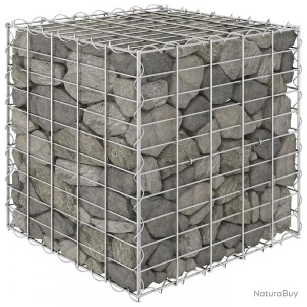 Lit surlev cube  gabion Fil d'acier 50x50x50 cm 145650