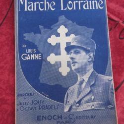 LIVRET MARCHE LORRAINE GENERAL DE GAULLE CROIX DE LORRAINE